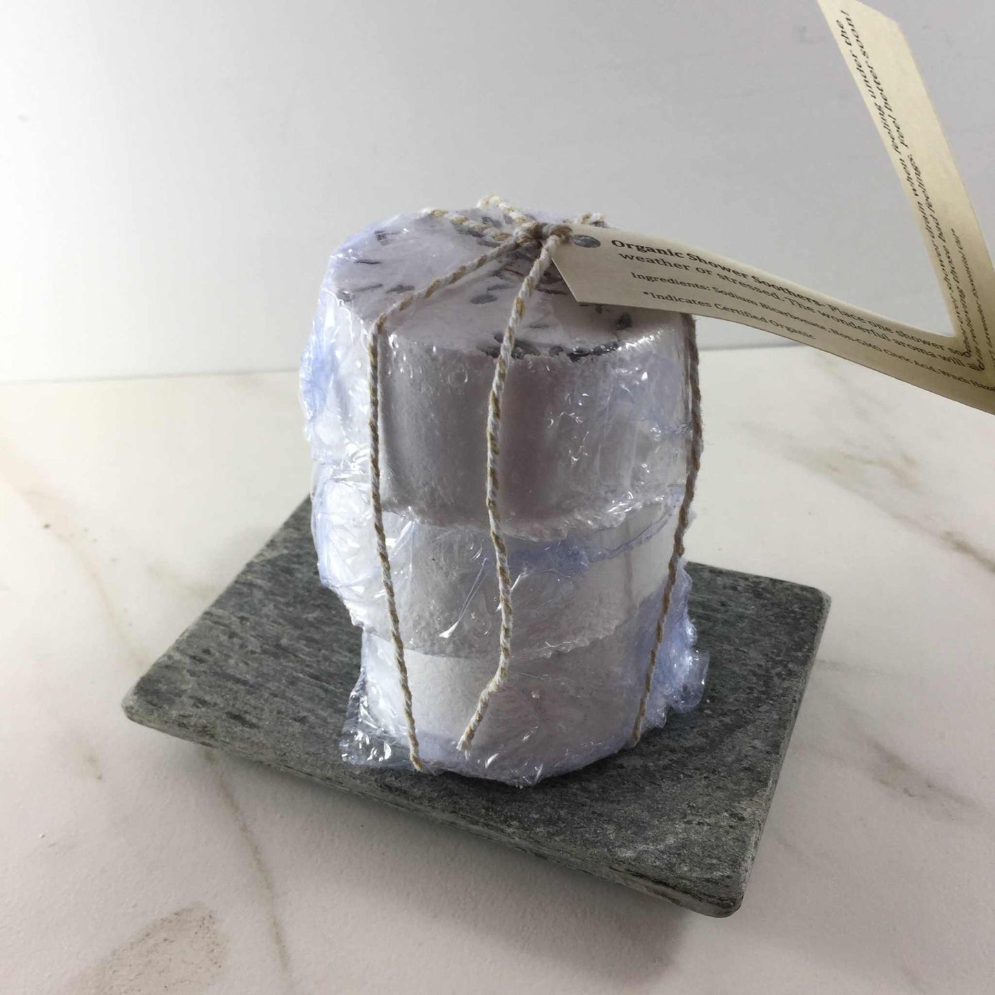 Organic Aromatherapy Shower Soothers Set of 3 / Shower Stones / Aroma Therapy / Relaxation / Shower - The Edible Petale Company