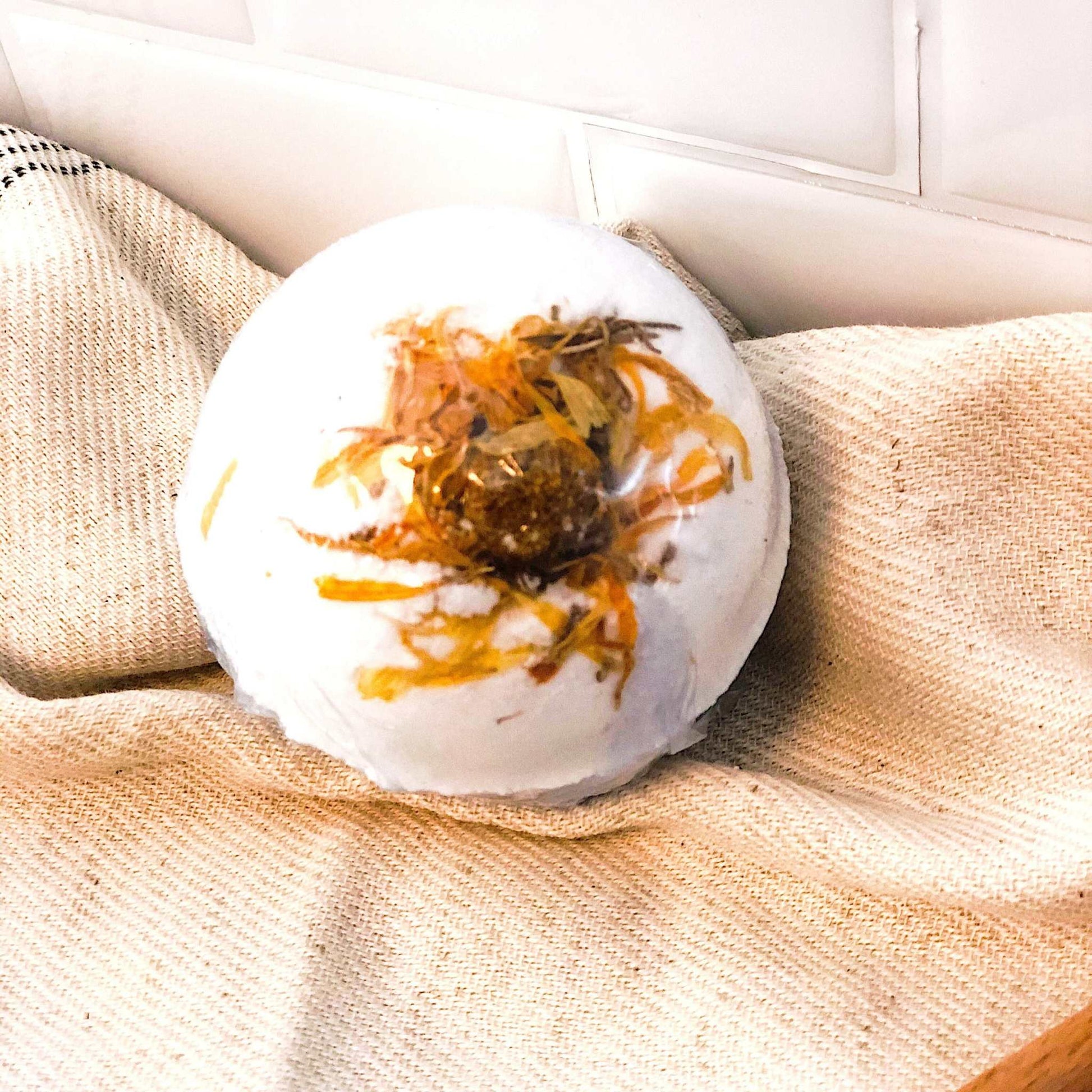 Organic Bath Bomb Sick Bomb Bath Fizz - The Edible Petale Company