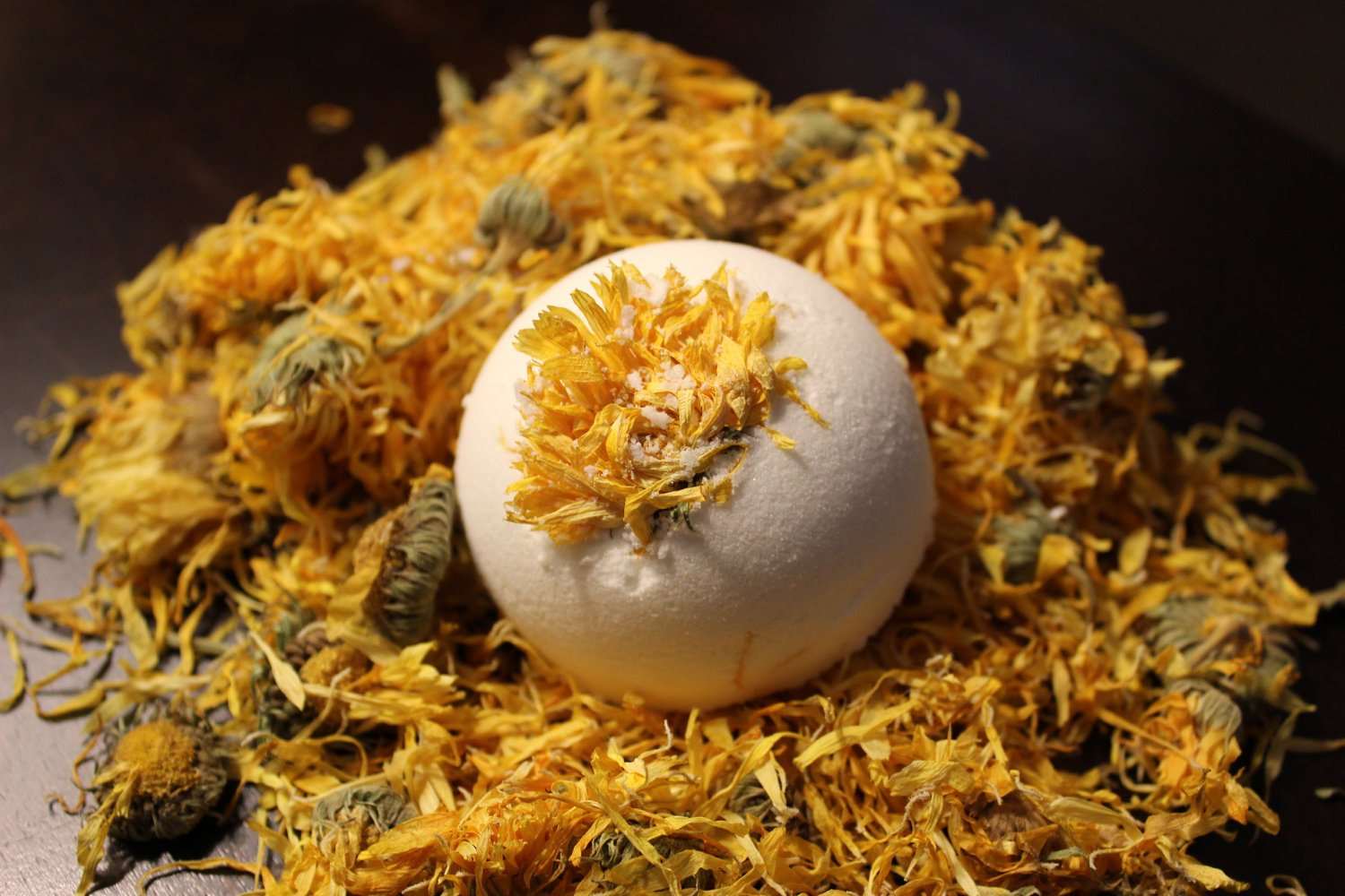 Organic Bath Bomb Sick Bomb Bath Fizz - The Edible Petale Company