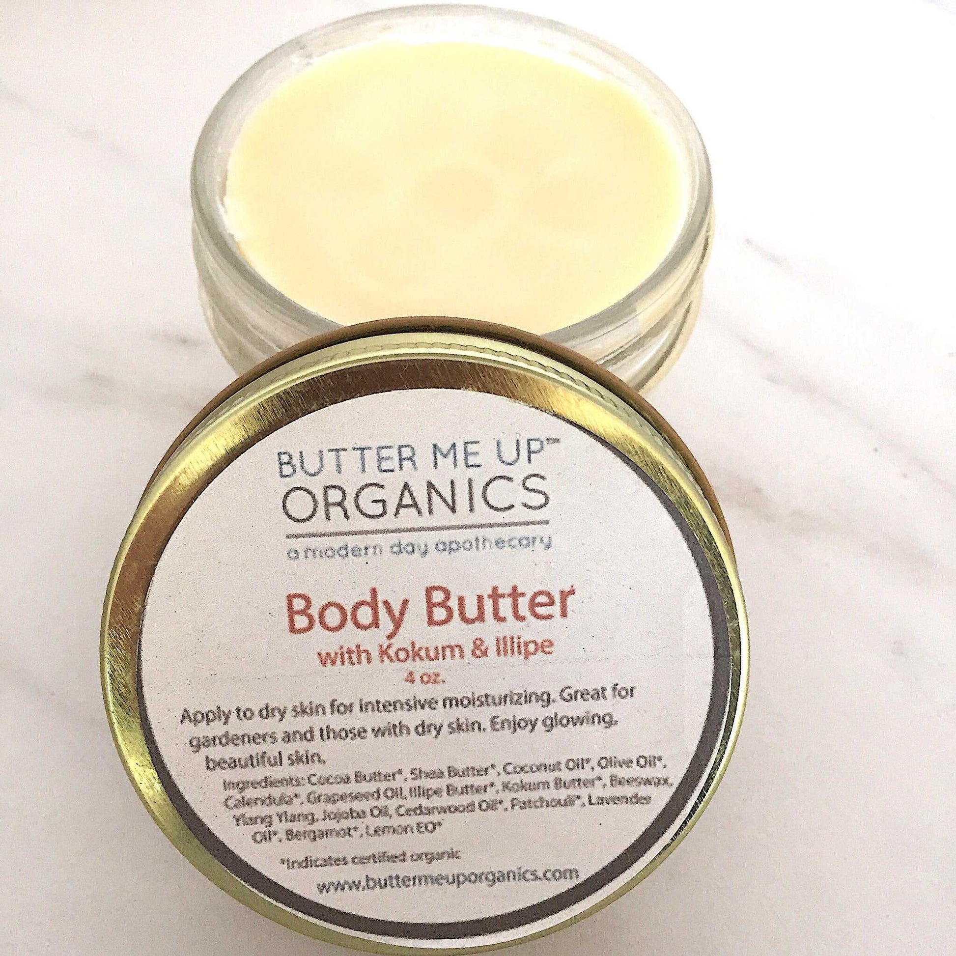 Organic Body Butter / Gardener's Hands / Gardner's Therapy / Elbow Lotion / Heel Lotion / Dry Skin / Dry Hands / Foot Lotion / Hydrating - The Edible Petale Company