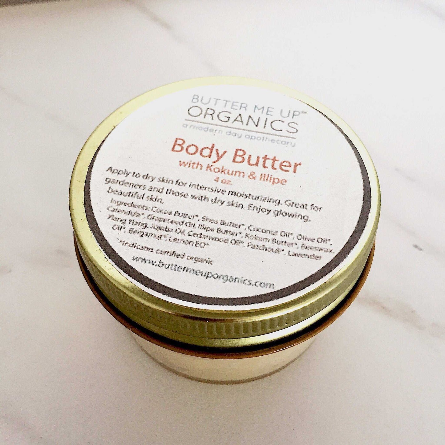 Organic Body Butter / Gardener's Hands / Gardner's Therapy / Elbow Lotion / Heel Lotion / Dry Skin / Dry Hands / Foot Lotion / Hydrating - The Edible Petale Company