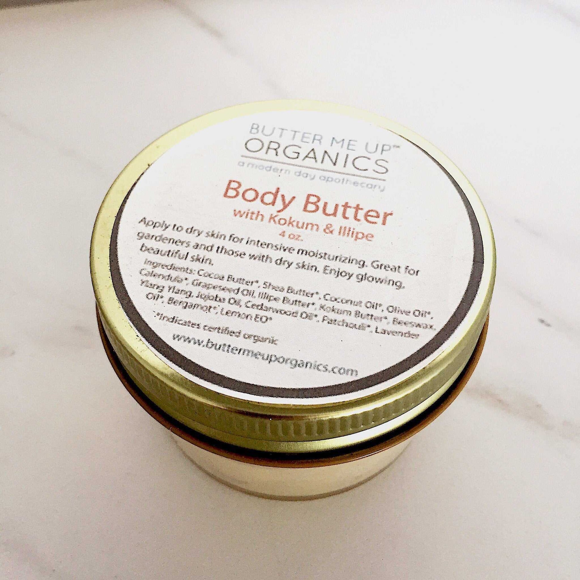 Organic Body Butter / Gardener's Hands / Gardner's Therapy / Elbow Lotion / Heel Lotion / Dry Skin / Dry Hands / Foot Lotion / Hydrating - The Edible Petale Company