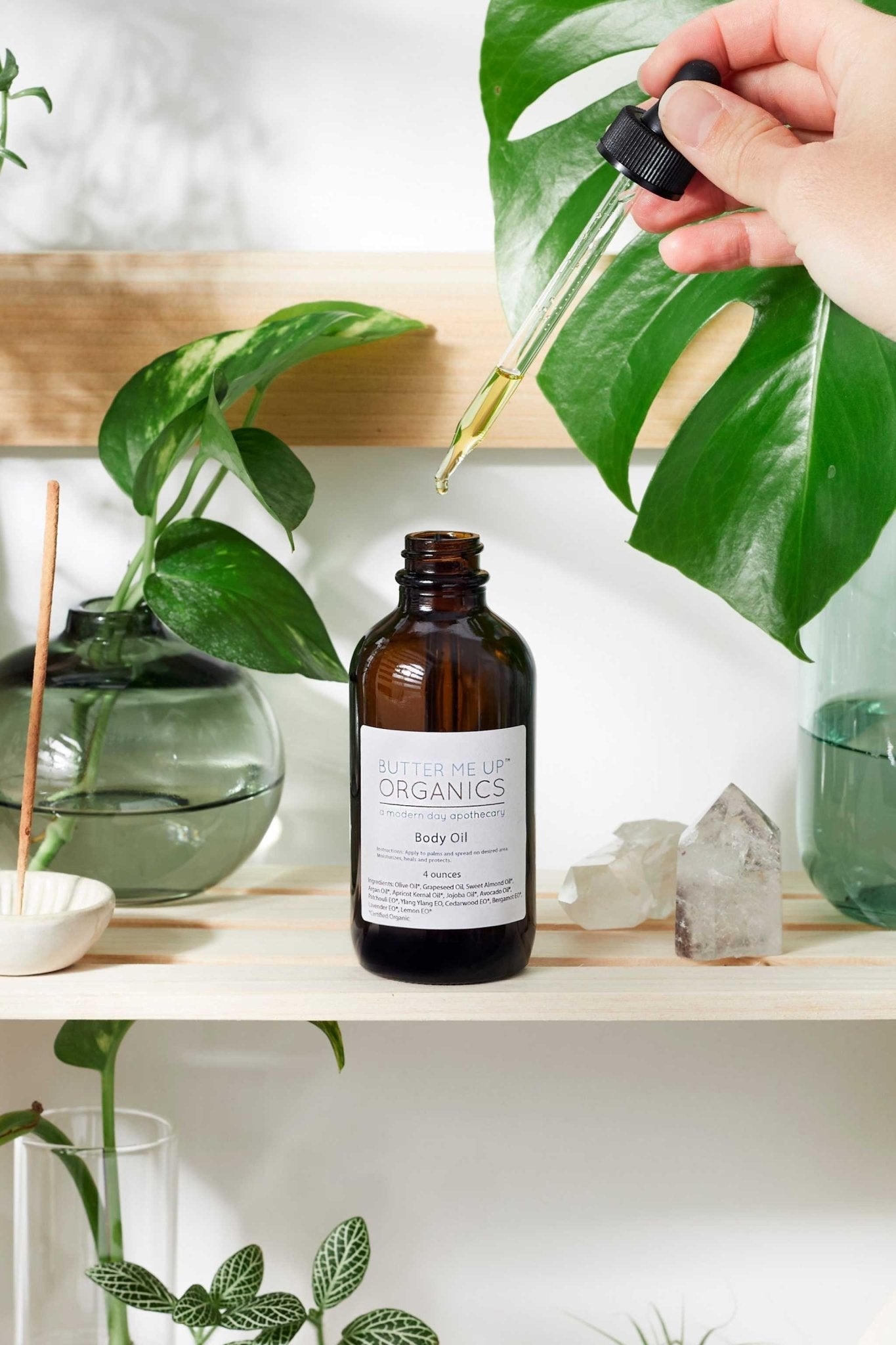 Organic Body Oil / Body Oil / Moisturizer / Organic Oils / Dry Skin Formula - The Edible Petale Company