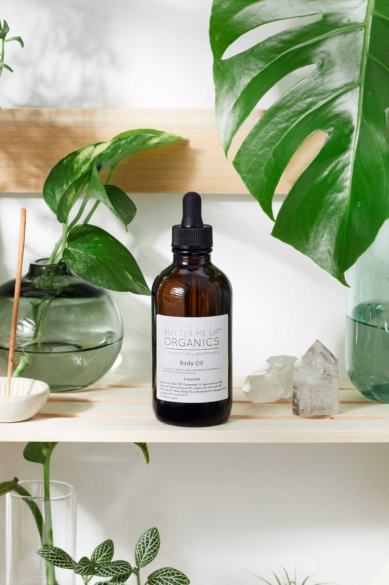 Organic Body Oil / Body Oil / Moisturizer / Organic Oils / Dry Skin Formula - The Edible Petale Company