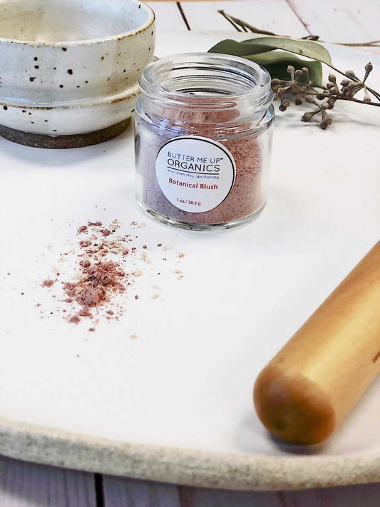 Organic Botanical Blush / Natural Blush / Titanium Dioxide FREE / Chemical Free / Butter Me Up Organics - The Edible Petale Company