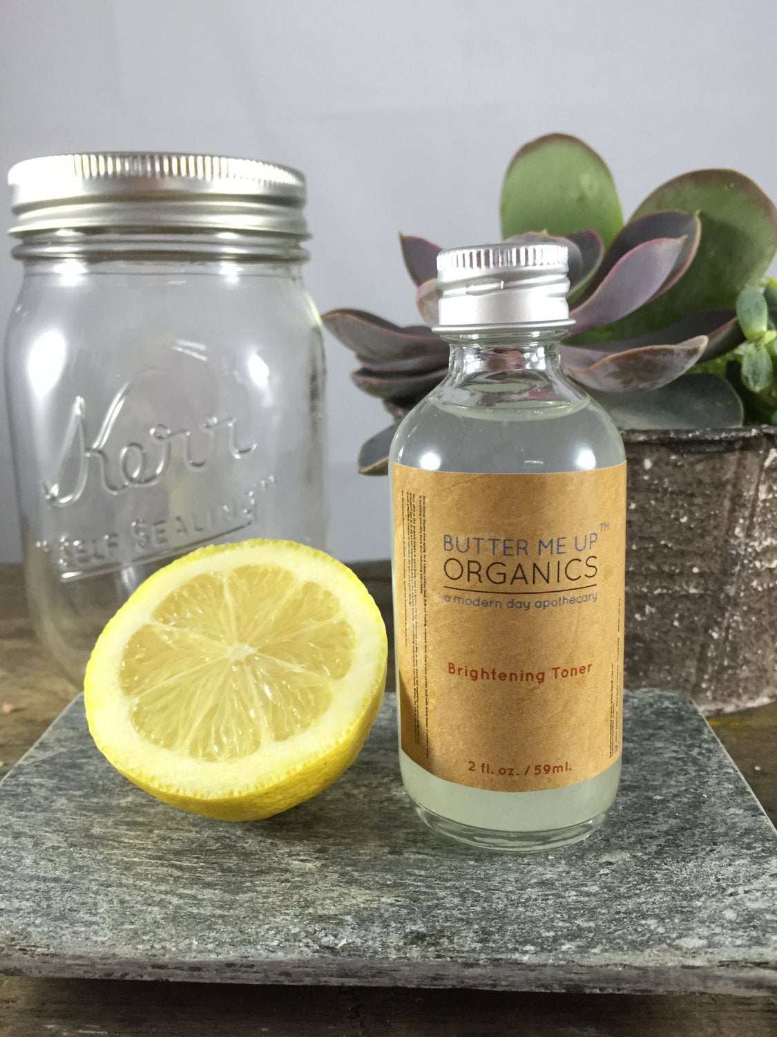 Organic Brightening Toner / Blemish Remover / Toner - The Edible Petale Company