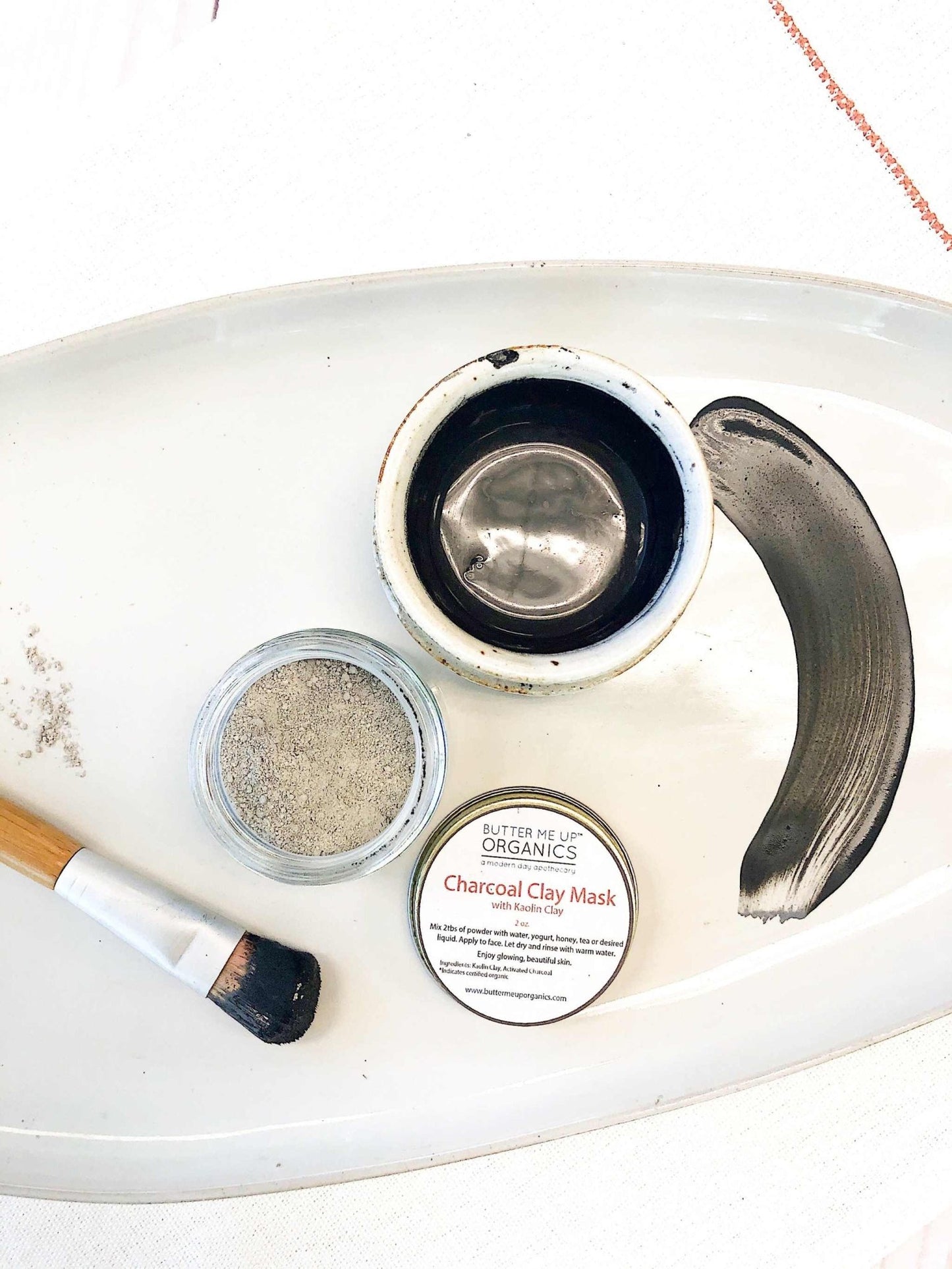 Organic Charcoal Mask / Activated Charcoal Mask - The Edible Petale Company