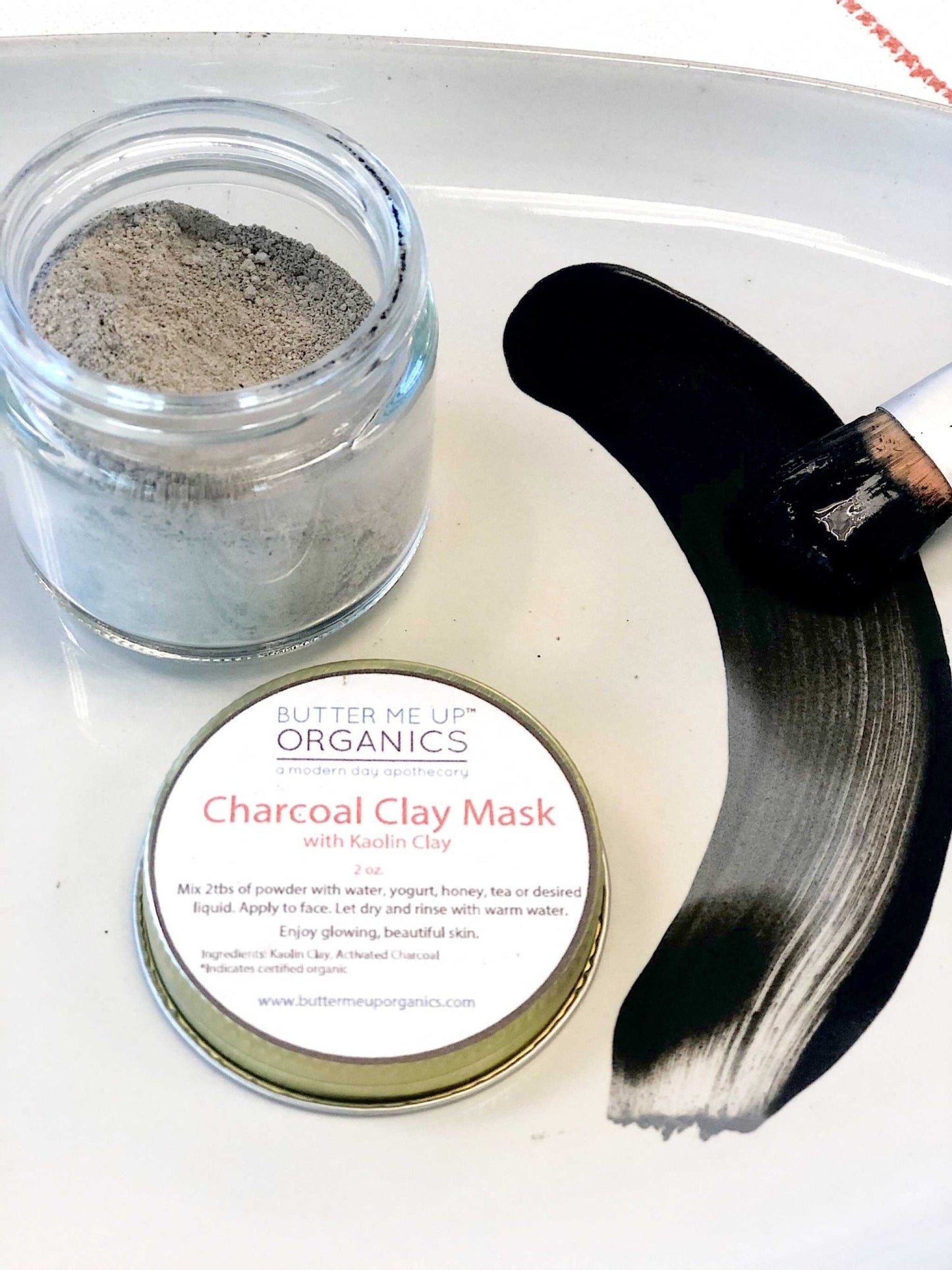 Organic Charcoal Mask / Activated Charcoal Mask - The Edible Petale Company