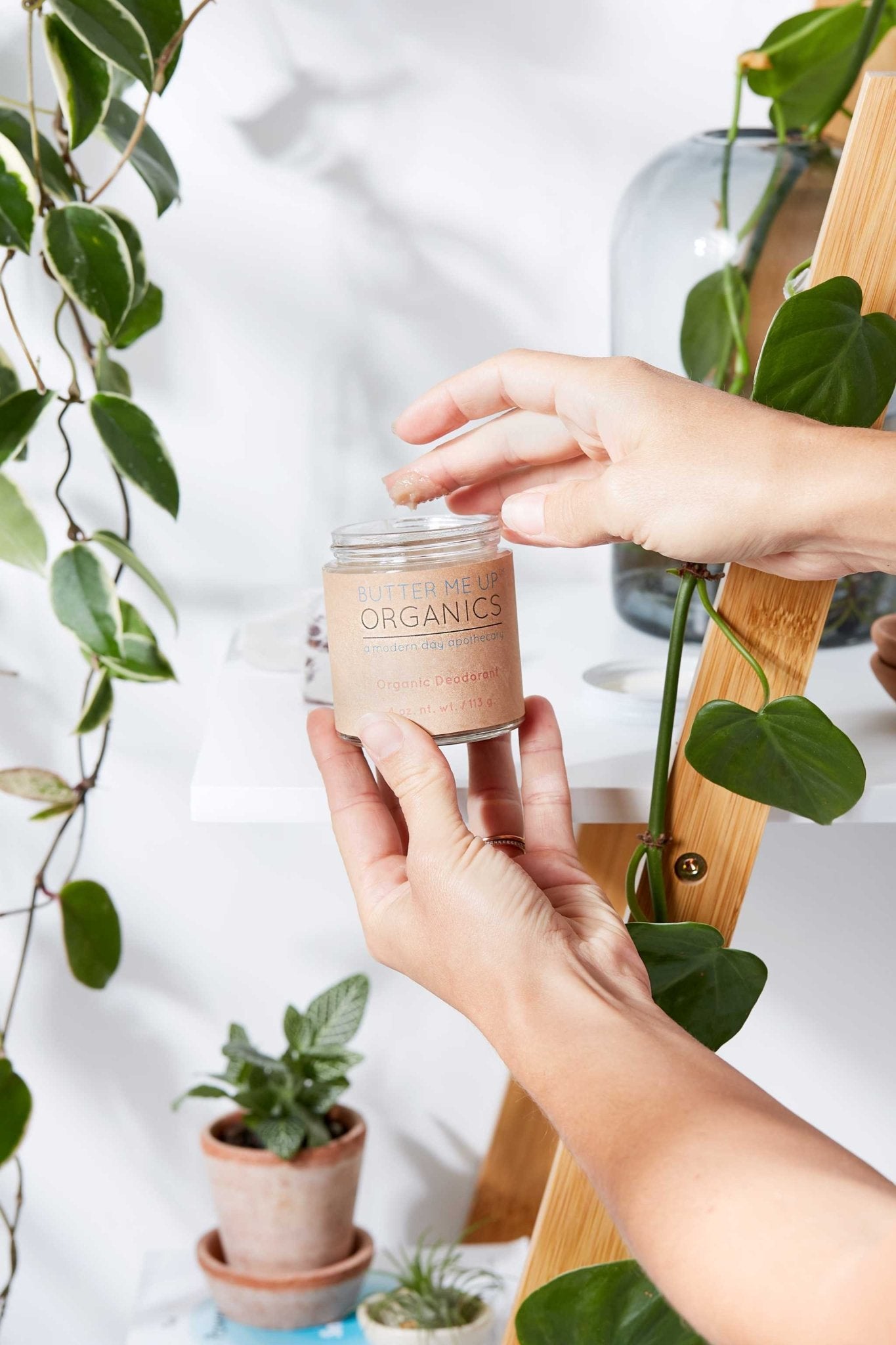 Organic Deodorant / Sensitive 1/2 & 1/2 Deodorant / Organic Deodorant - The Edible Petale Company