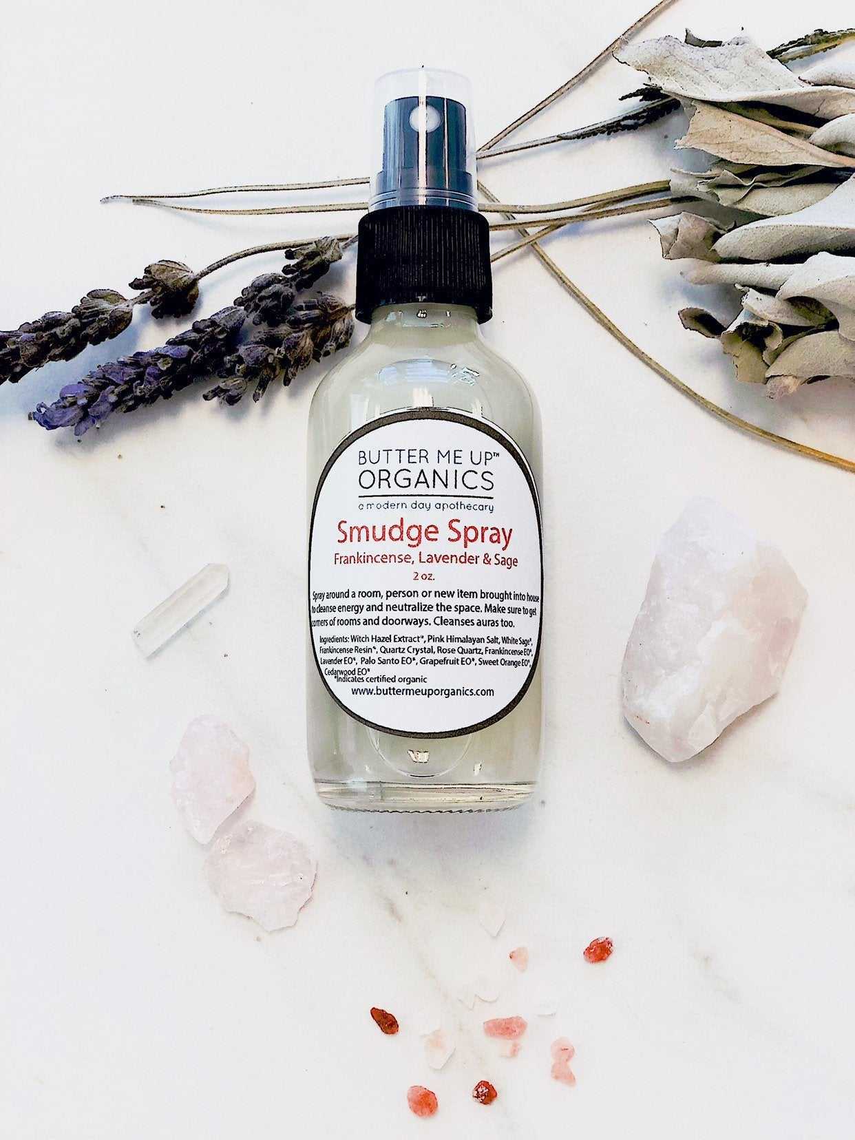 Organic Energy Cleansing Spray / Smudge Spray / Space Clearing / Energy Cleansing / Aura Cleansing / Purifying / Cleanse Negative Energy / - The Edible Petale Company