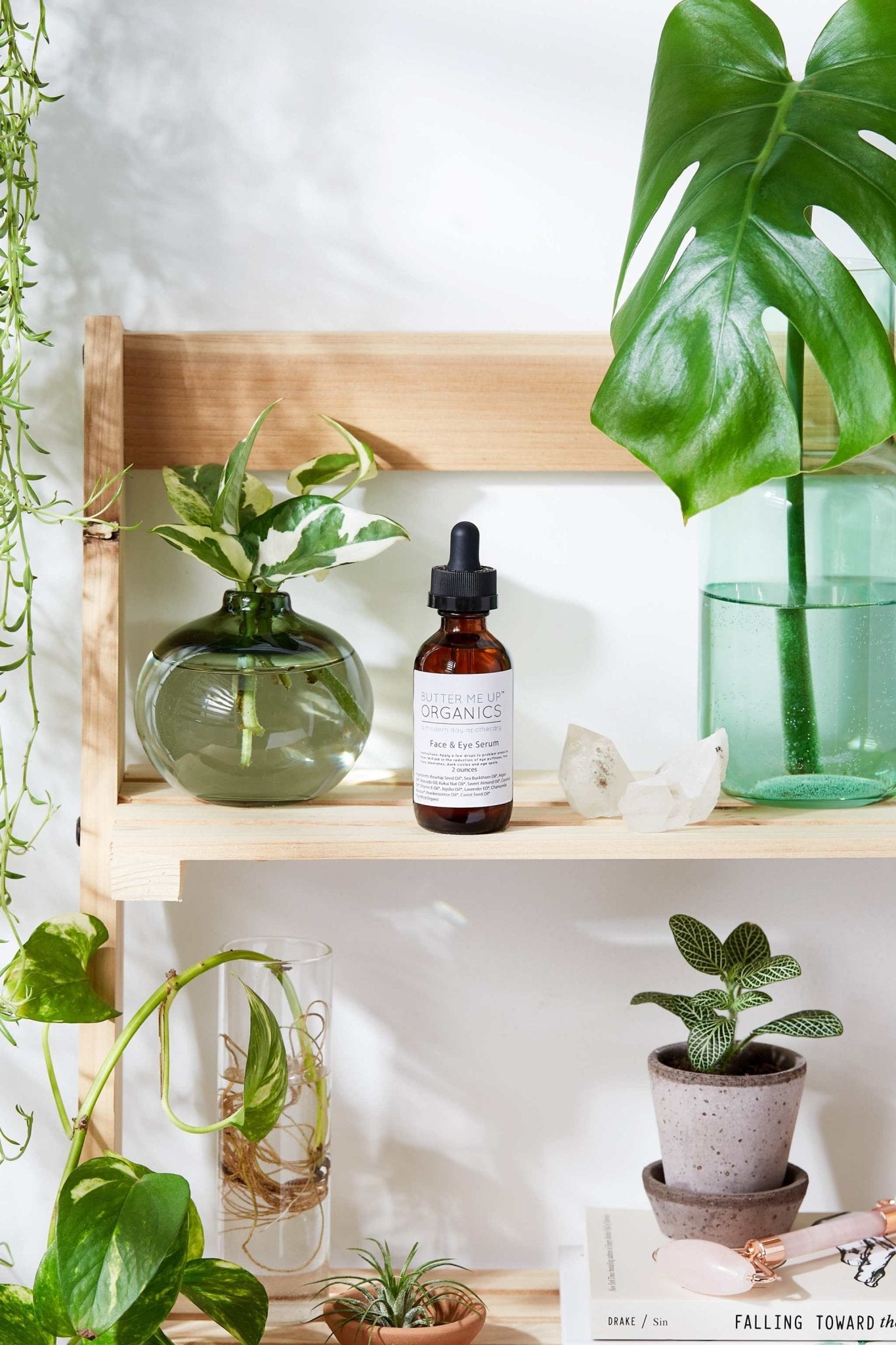 Organic Face & Eye Serum / Organic Facial Oil / Anti - Aging Serum / Organic Facial Serum / Natural Face Oil Butter Me Up Organics / - The Edible Petale Company