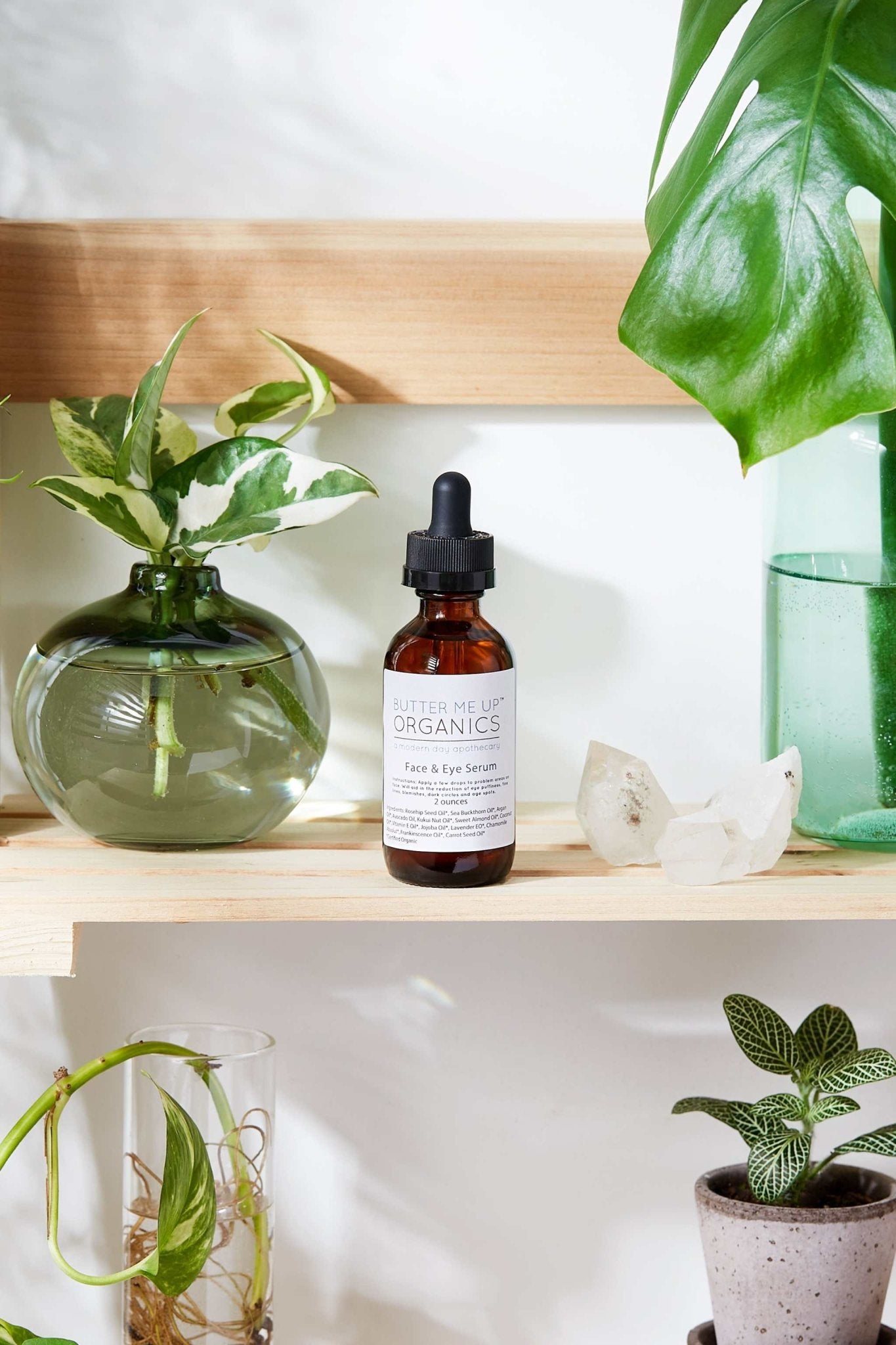 Organic Face & Eye Serum / Organic Facial Oil / Anti - Aging Serum / Organic Facial Serum / Natural Face Oil Butter Me Up Organics / - The Edible Petale Company