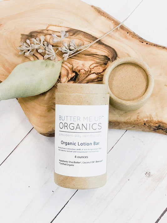 Organic Lotion Bar Shea Butter and Coconut Oil - The Edible Petale Company