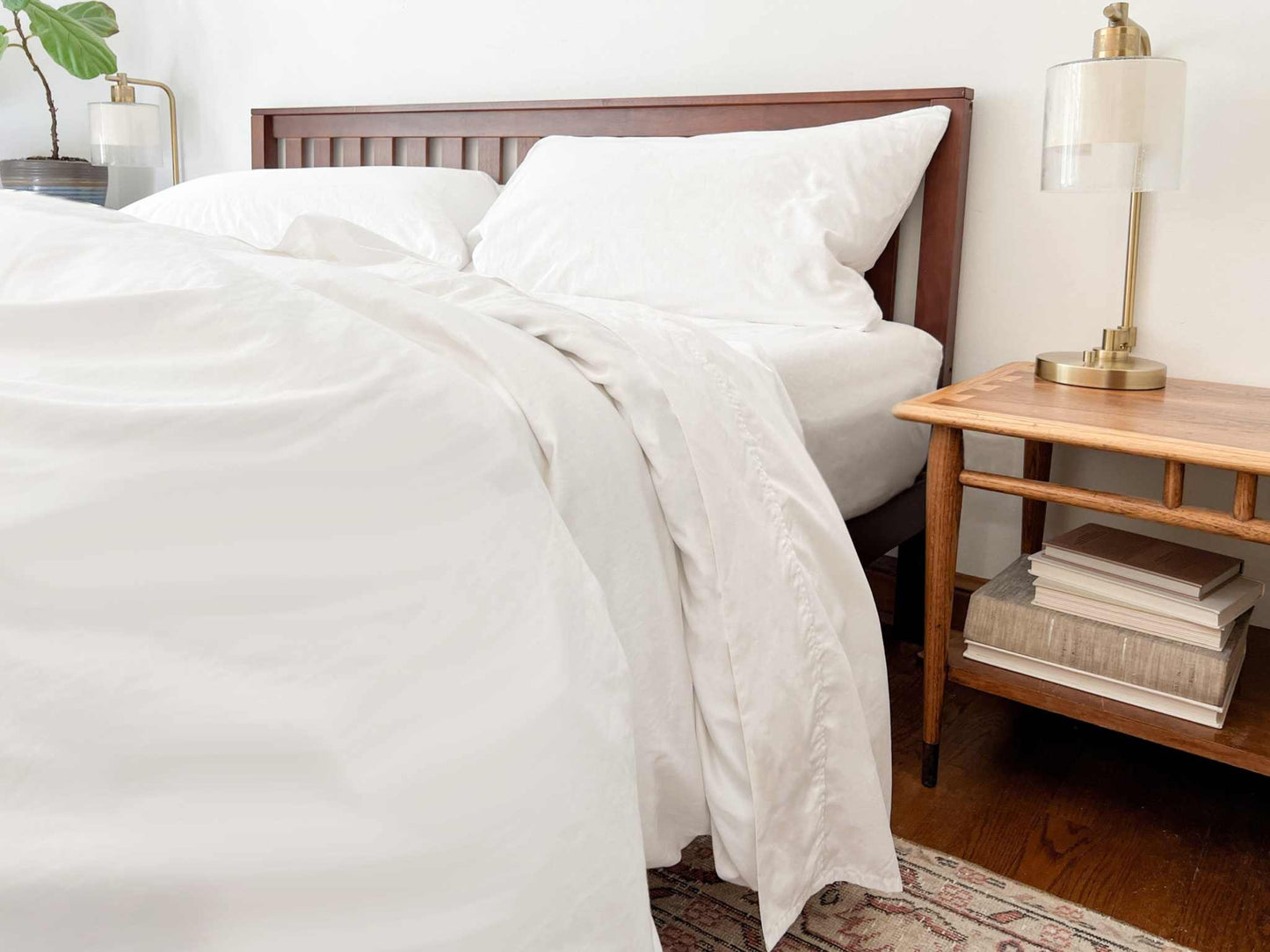 Organic Percale Bed Sheets Set - The Edible Petale Company