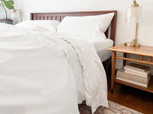 Organic Percale Bed Sheets Set - The Edible Petale Company