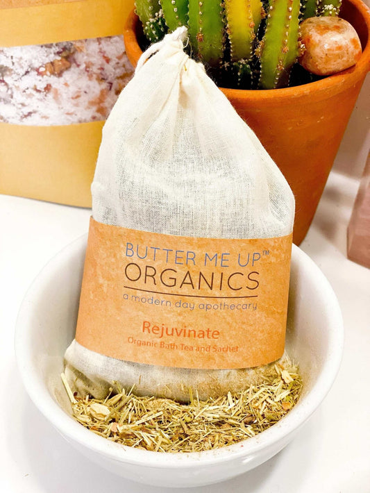 Organic Rejuvenating Bath Tea or Sachet - The Edible Petale Company