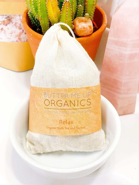 Organic Relaxation Bath Tea or Sachet - The Edible Petale Company