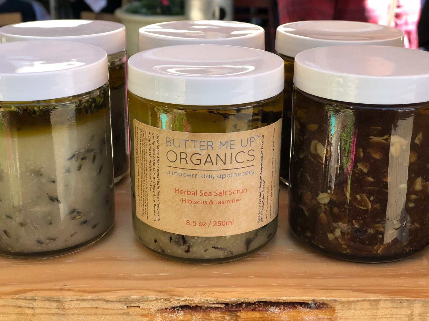 Organic Sea Salt Herbal Scrub Spa Pamper Treat - The Edible Petale Company