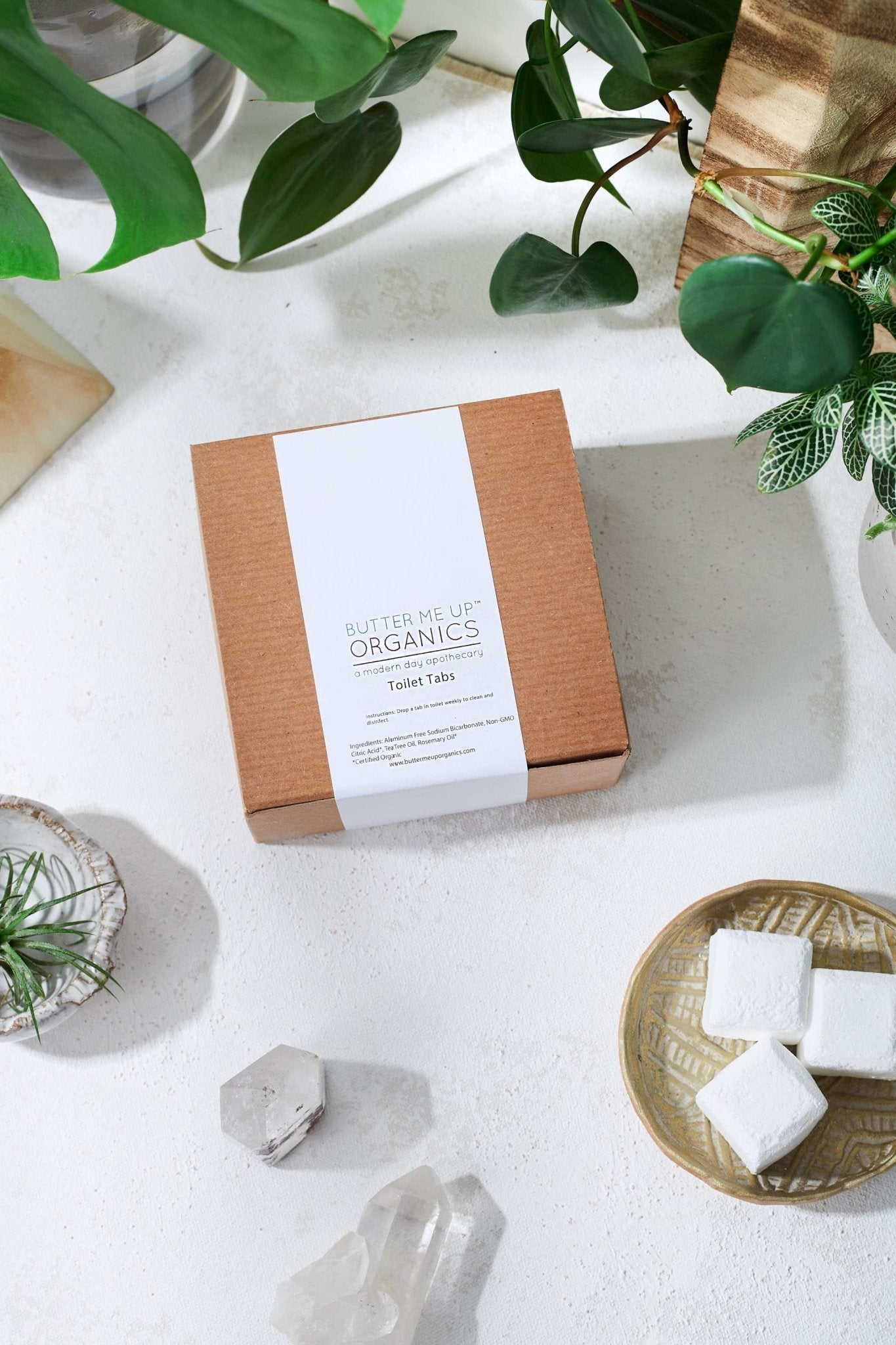 Organic Toilet Tabs / Antibacterial / Toilet Cleaning - The Edible Petale Company