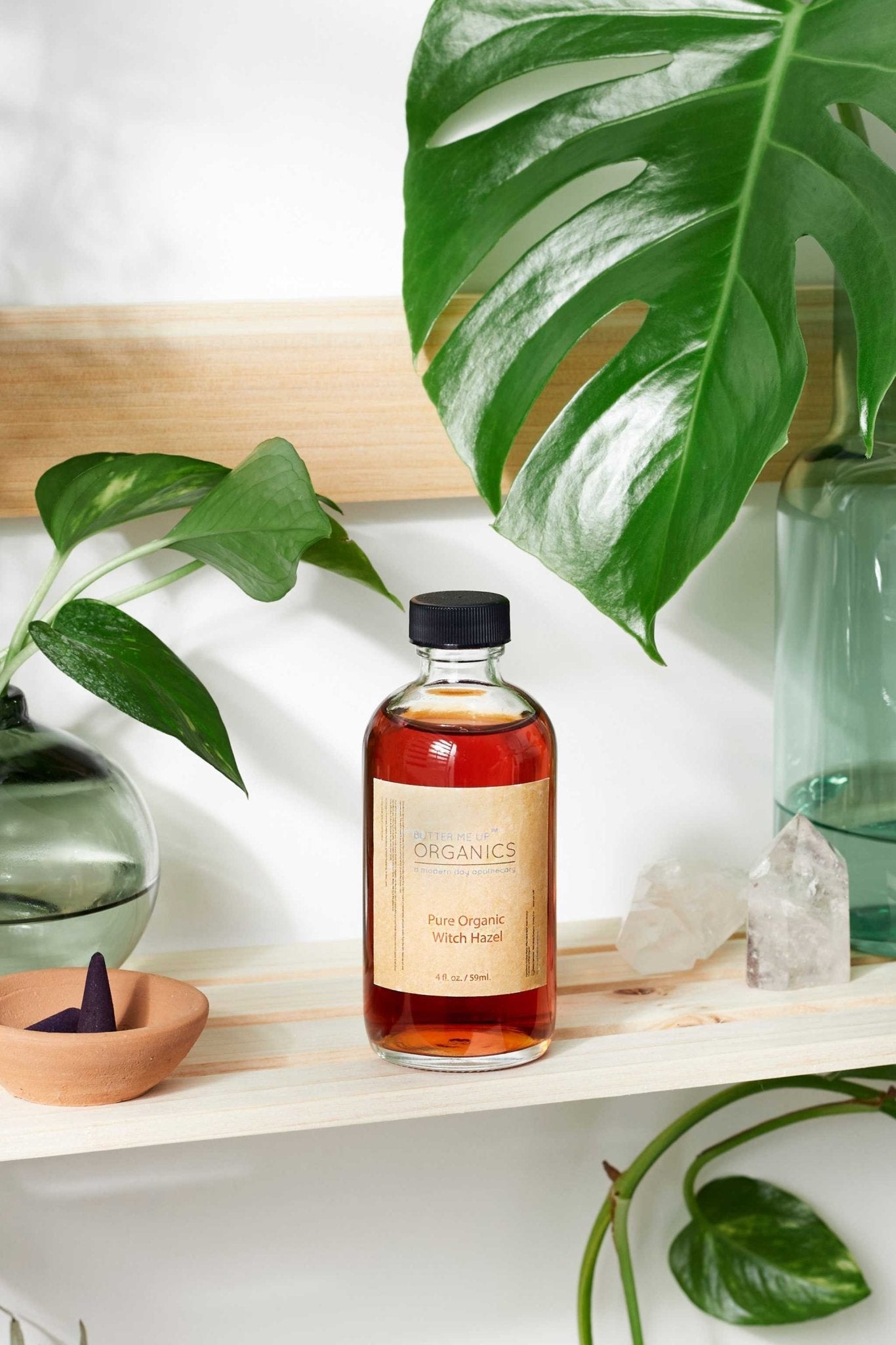 Organic Witch Hazel / Organic Facial Toner / Blemishes / Acne / Neutralizer - The Edible Petale Company