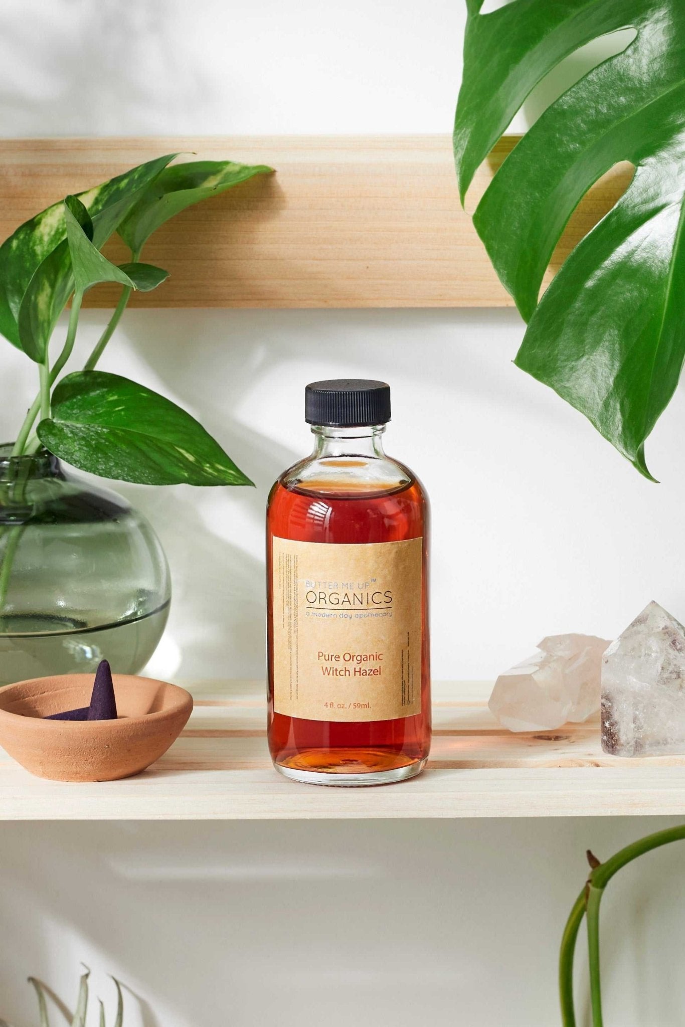 Organic Witch Hazel / Organic Facial Toner / Blemishes / Acne / Neutralizer - The Edible Petale Company