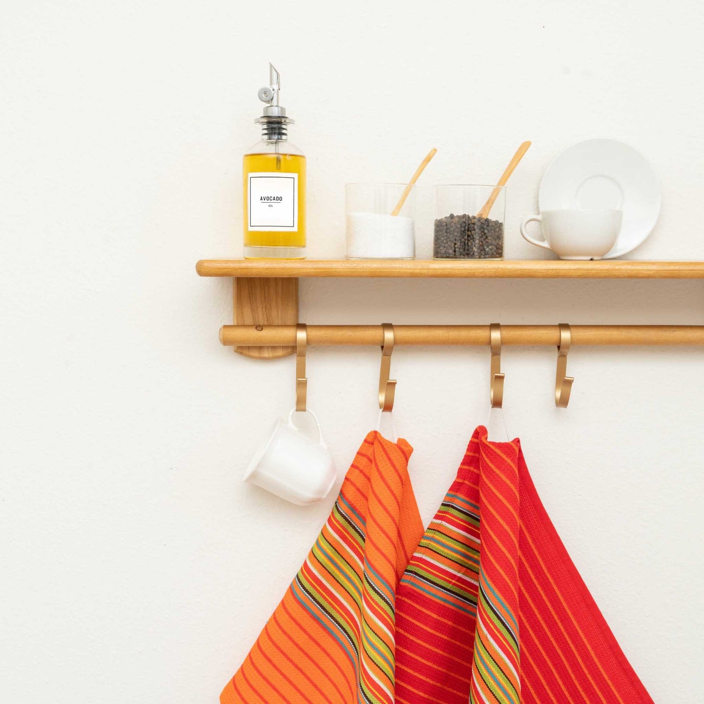 Salsa Stripe Kitchen Towels - The Edible Petale Company