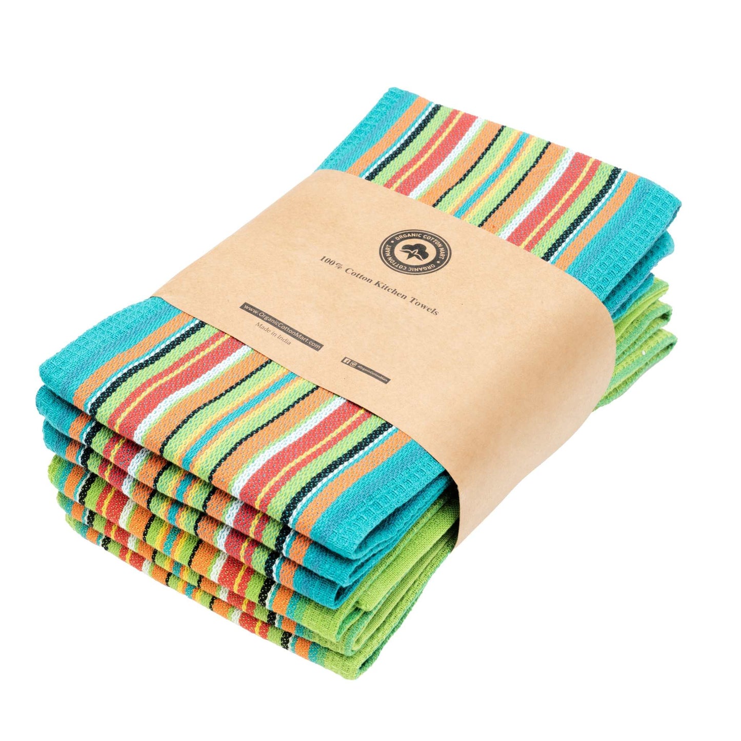 Salsa Stripe Kitchen Towels - The Edible Petale Company