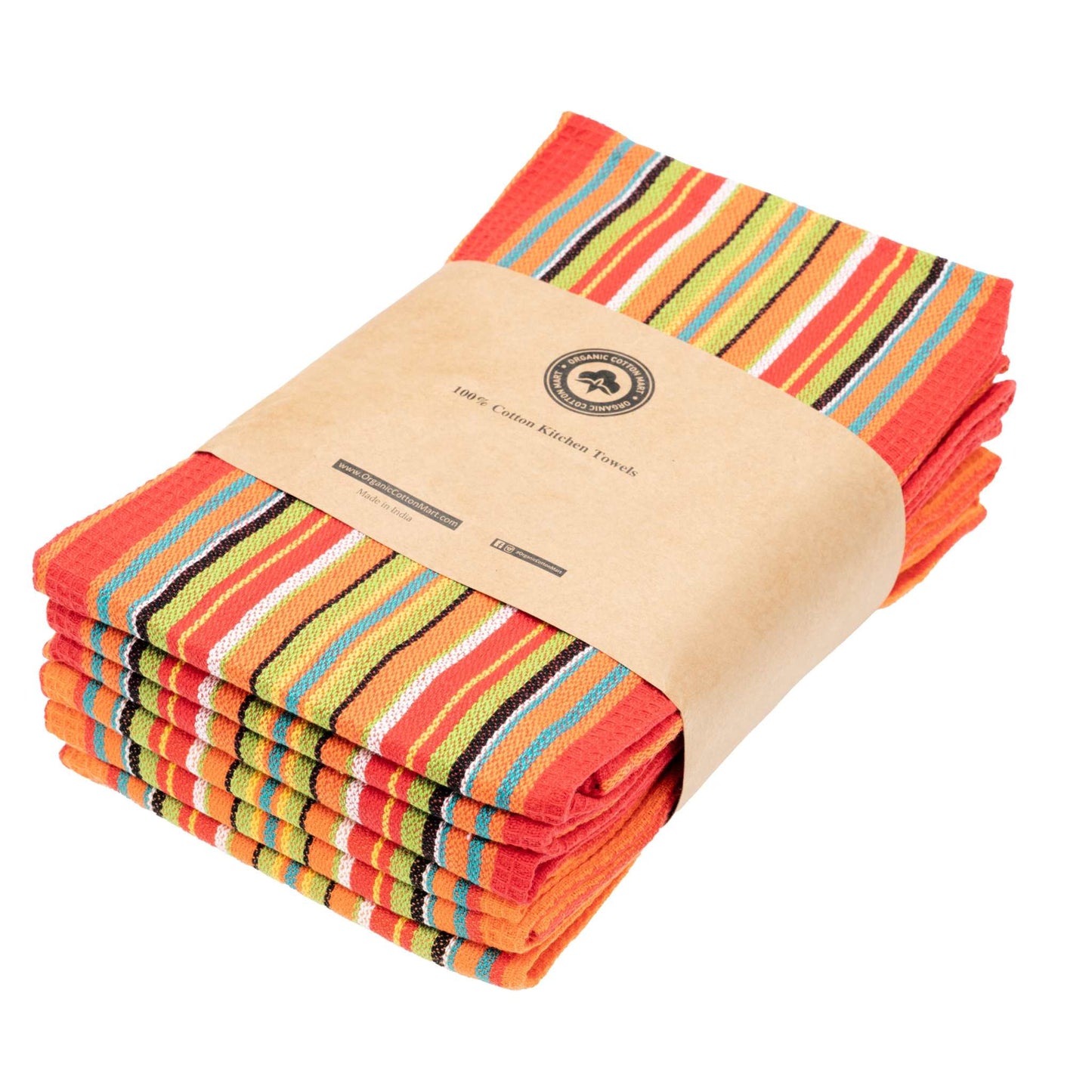 Salsa Stripe Kitchen Towels - The Edible Petale Company