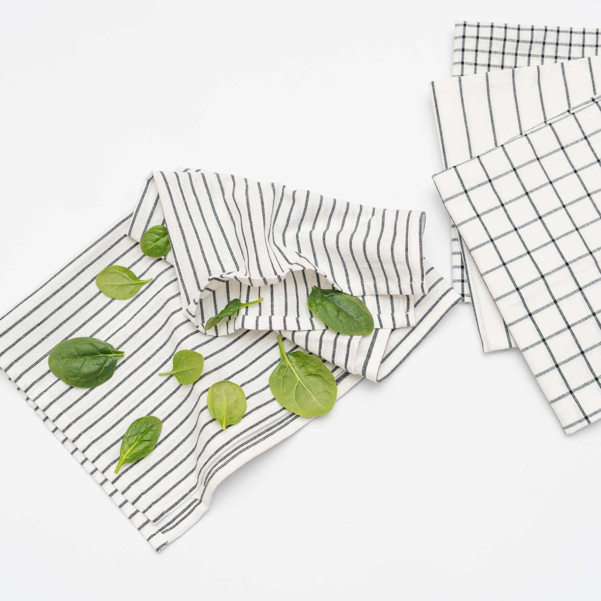 Stripe & Check Kitchen Towel Set - The Edible Petale Company