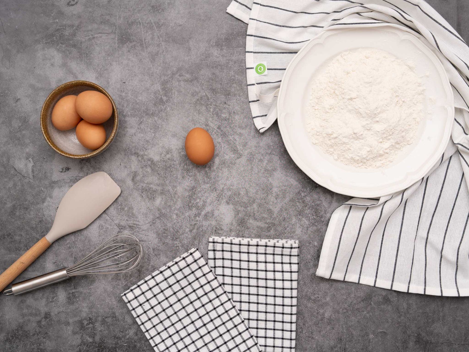 Stripe & Check Kitchen Towel Set - The Edible Petale Company