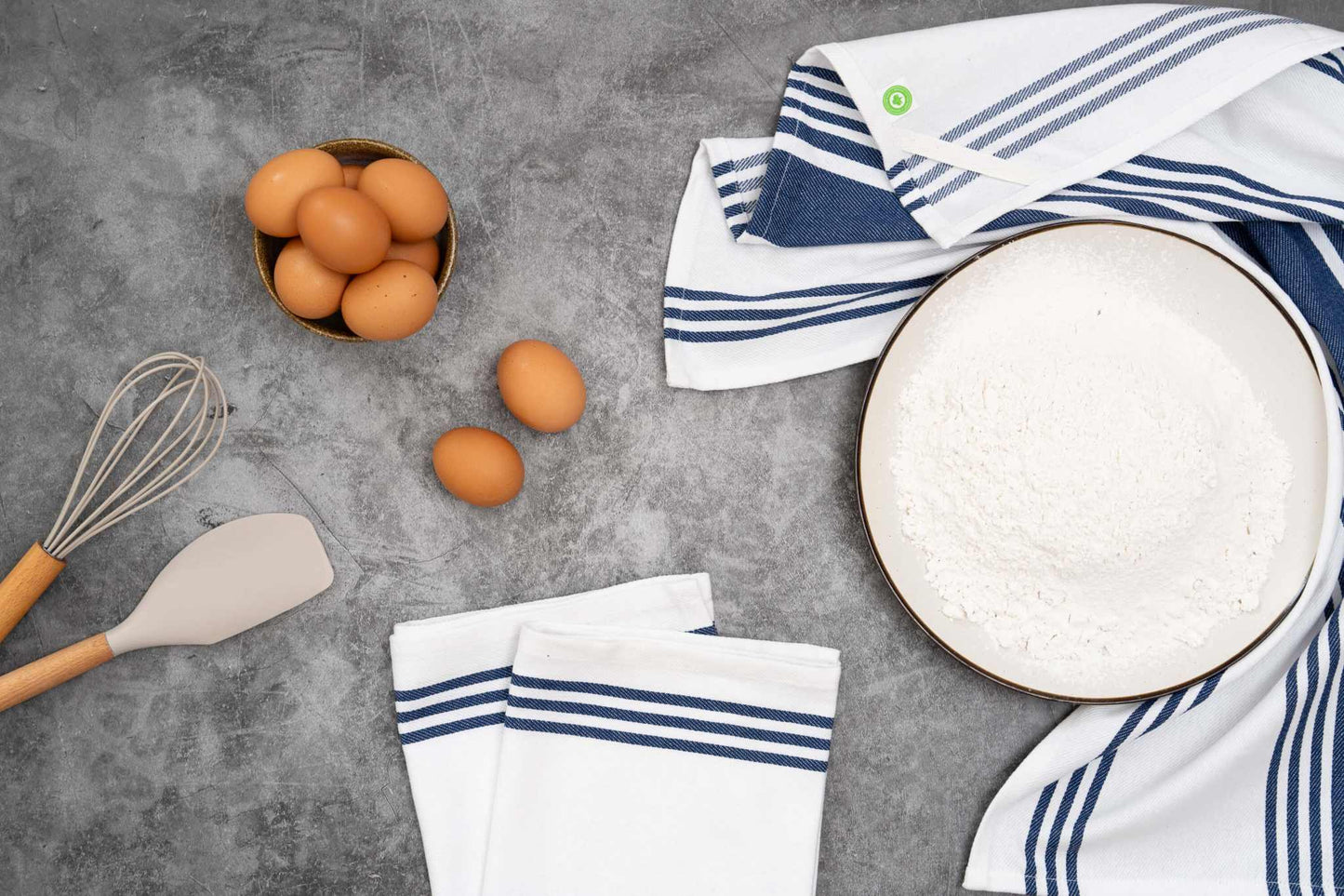 Striped Kitchen Towels - The Edible Petale Company