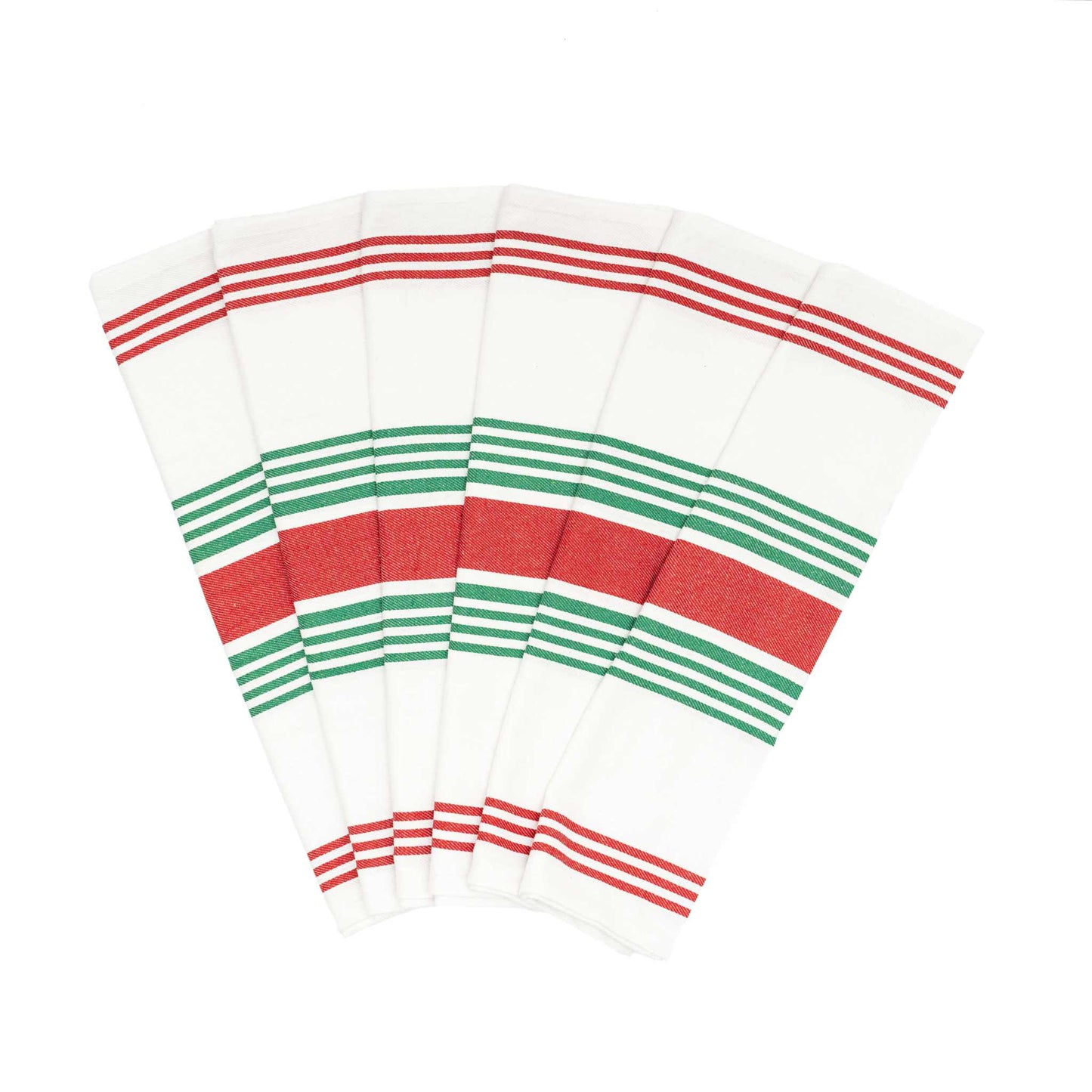 Striped Kitchen Towels - The Edible Petale Company