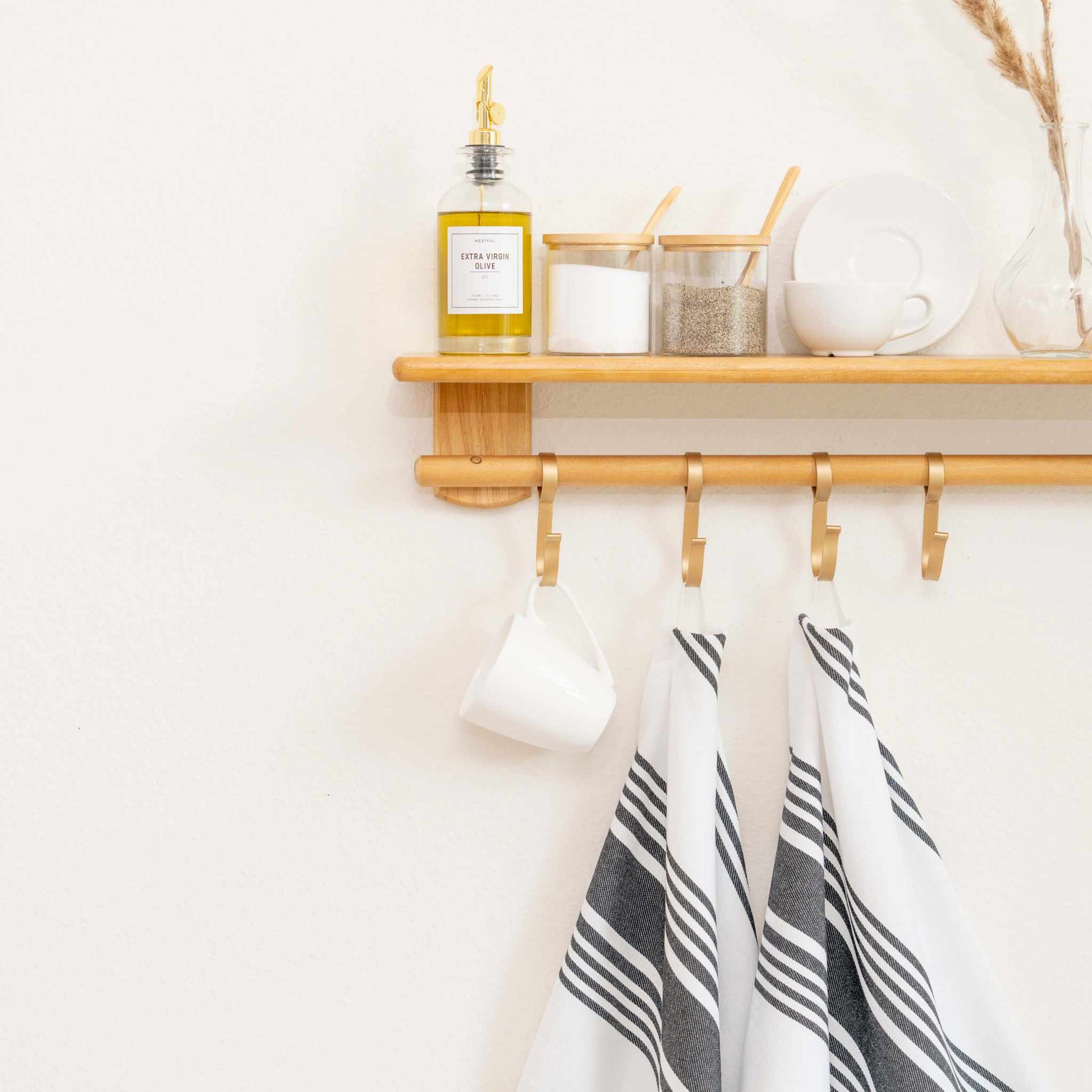 Striped Kitchen Towels - The Edible Petale Company